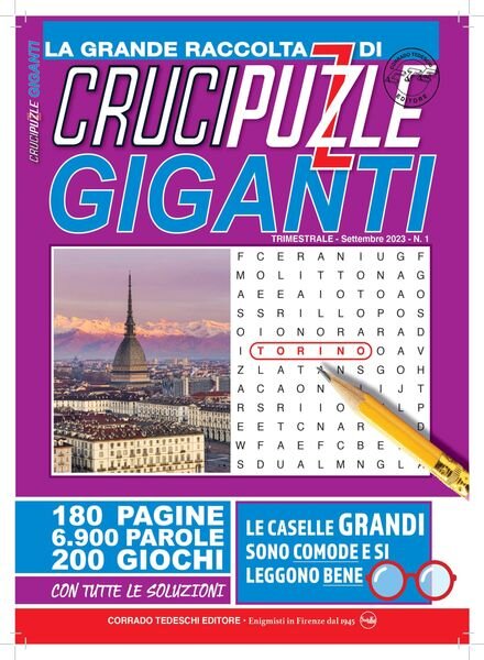 Crucipuzzle Giganti – 11 luglio 2023 Cover