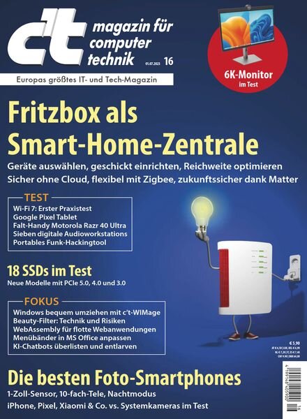 c’t Magazin fur Computertechnik – 30 Juni 2023 Cover