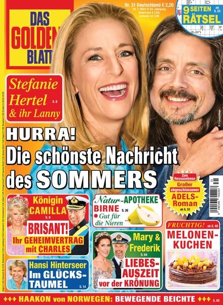 Das Goldene Blatt – 29 Juli 2023 Cover
