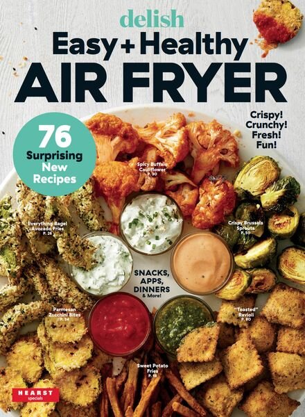Delish Easy + Healthy Air Fryer – July 2023 Cover