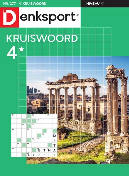 Denksport Kruiswoord 4 – juni 2023 Cover