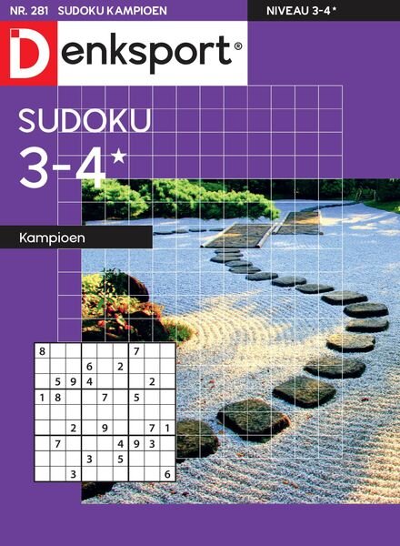 Denksport Sudoku 3-4 kampioen – 13 juli 2023 Cover