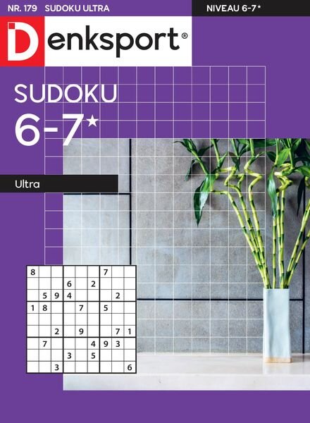 Denksport Sudoku 6-7 ultra – 15 juni 2023 Cover