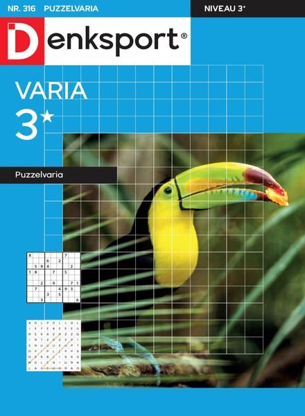 Denksport Varia 3 Puzzelvaria – 06 juli 2023 Cover