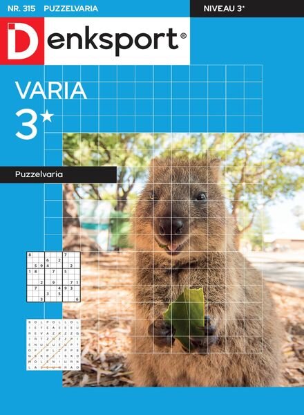 Denksport Varia 3 Puzzelvaria – 08 juni 2023 Cover