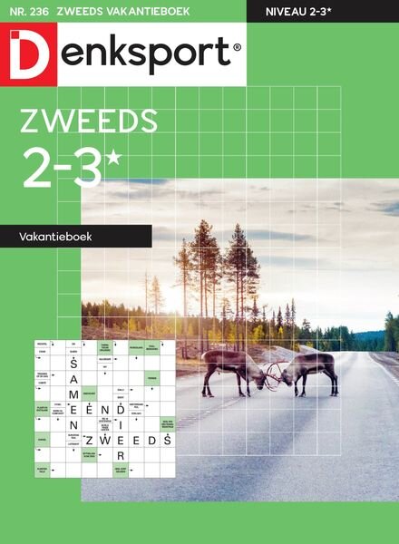 Denksport Zweeds 2-3 vakantieboek – 29 juni 2023 Cover