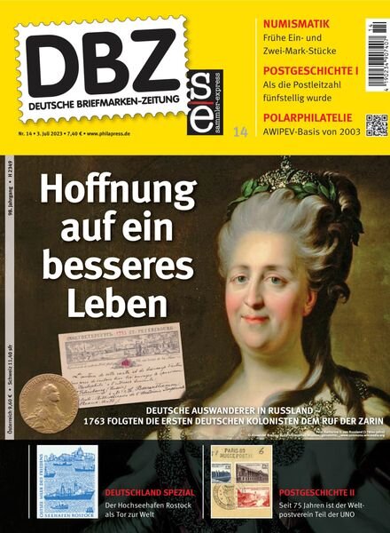 Deutsche Briefmarken-Zeitung – 03 Juli 2023 Cover