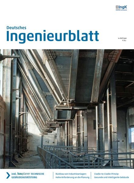 Deutsches IngenieurBlatt – Juni 2023 Cover