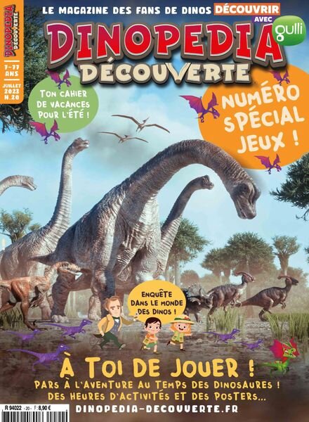 Dinopedia Decouverte – Juillet 2023 Cover