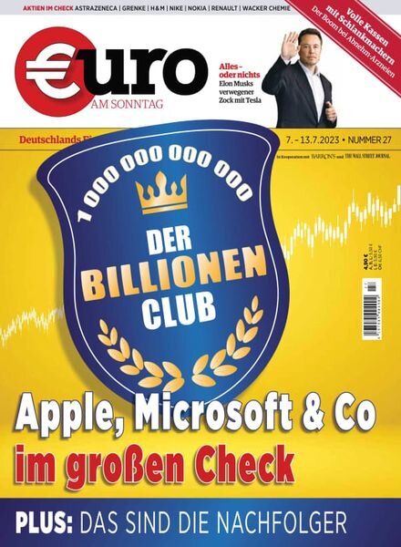 Euro am Sonntag – 07 Juli 2023 Cover