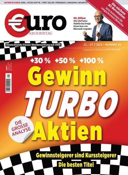 Euro am Sonntag – 21 Juli 2023 Cover