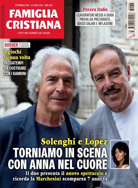 Famiglia Cristiana – 30 Luglio 2023 Cover