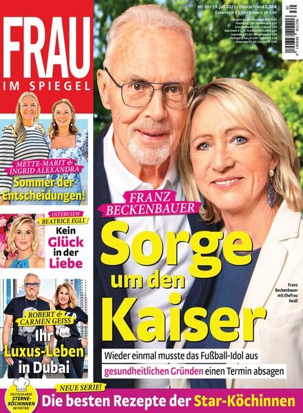 Frau im Spiegel – 19 Juli 2023 Cover