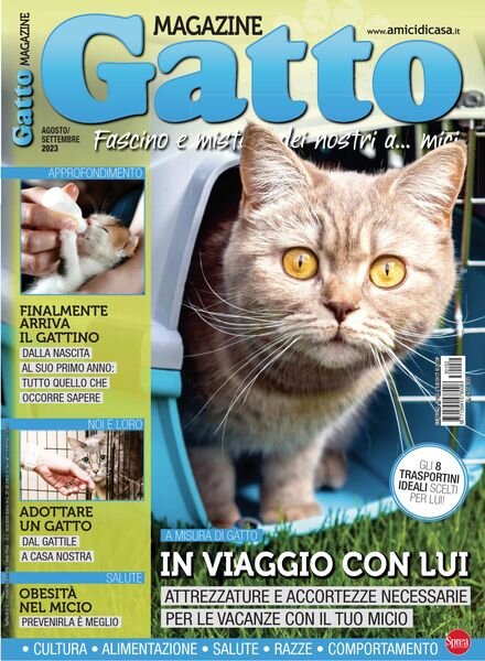 Gatto Magazine – Agosto-Settembre 2023 Cover