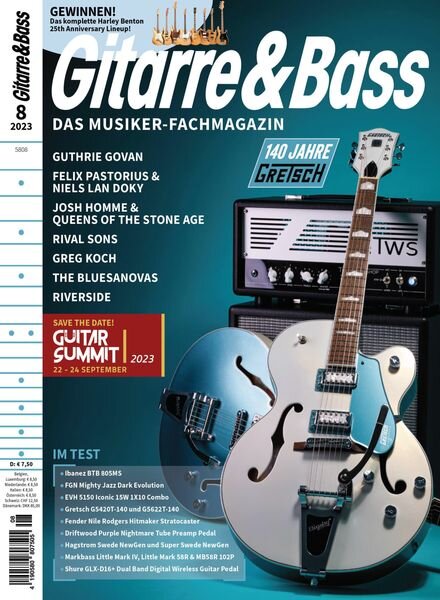 Gitarre & Bass – August 2023 Cover