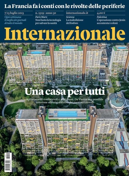 Internazionale N1519 – 7 Luglio 2023 Cover