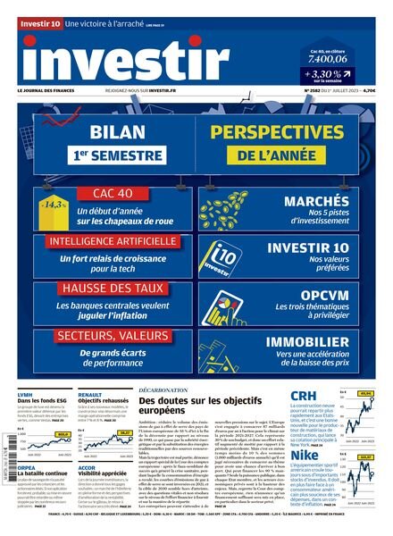 Investir – 1er Juillet 2023 Cover
