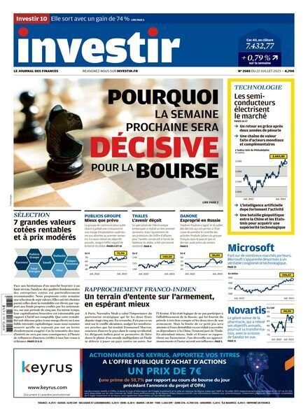 Investir – 23 Juillet 2023 Cover