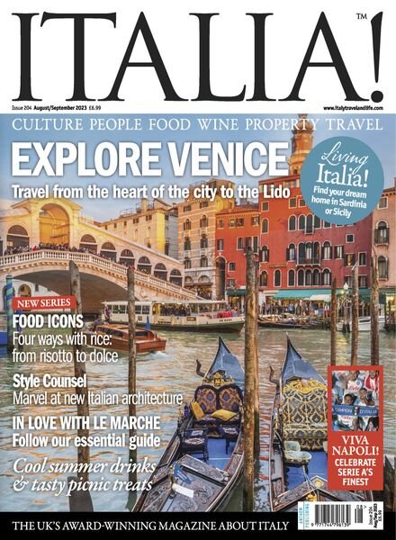 Italia! Magazine – July 2023 Cover