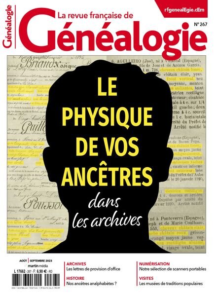 La Revue francaise de Genealogie – Aout-Septembre 2023 Cover