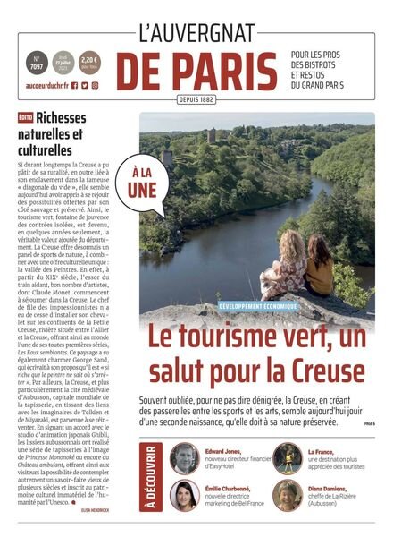 L’Auvergnat de Paris – 27 juillet 2023 Cover