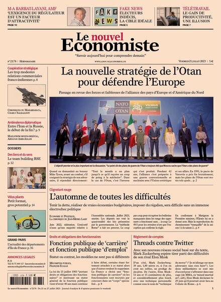 Le nouvel Economiste – 21 juillet 2023 Cover
