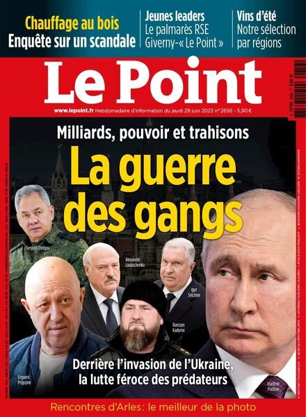 Le Point – 29 juin 2023 Cover