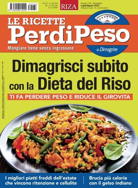Le Ricette PerdiPeso – Luglio-Agosto 2023 Cover