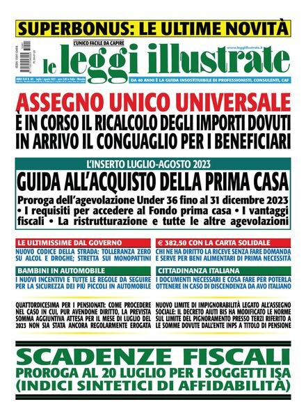 Leggi Illustrate – luglio 2023 Cover