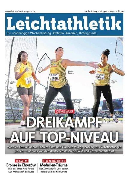 Leichtathletik – 27 Juni 2023 Cover