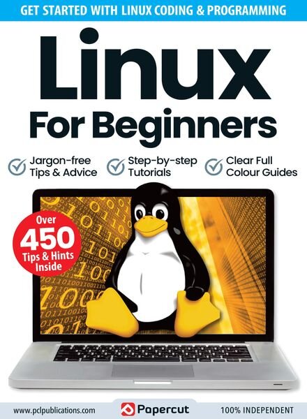Linux For Beginners – July 2023 Cover