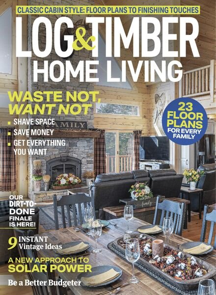 Log Home Living – August 2023 Cover