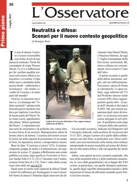 L’Osservatore – 01 luglio 2023 Cover