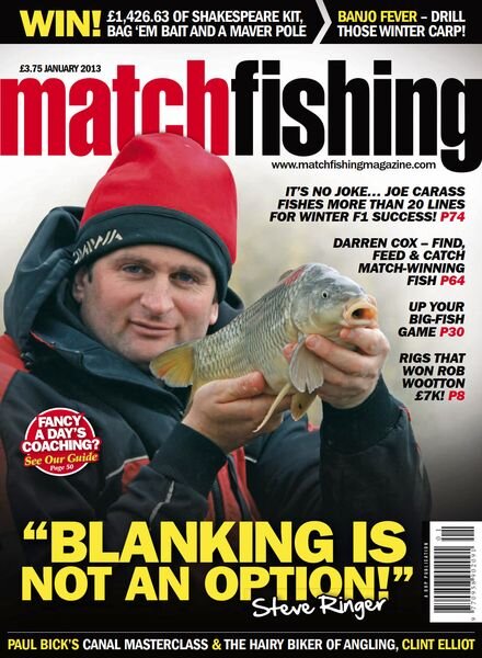 Match Fishing – December 2012 Cover