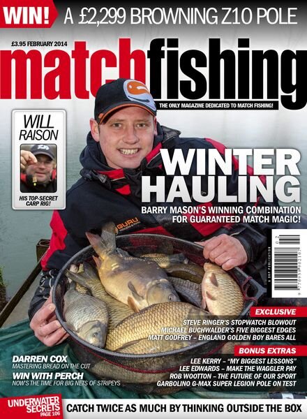 Match Fishing – January 2014 Cover
