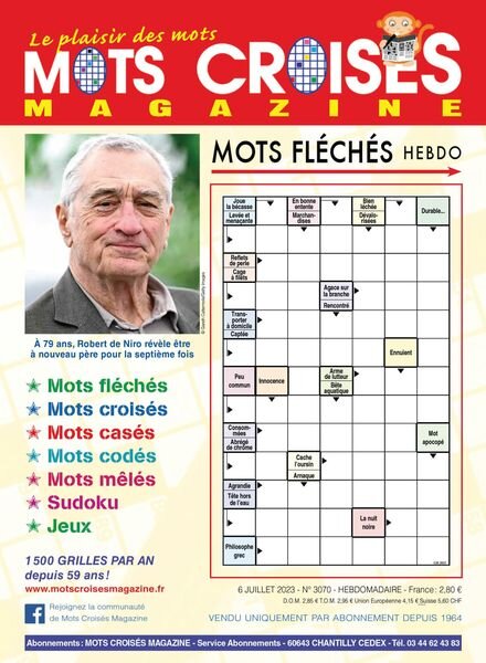 Mots Croises Magazine – 06 juillet 2023 Cover