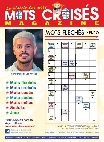Mots Croises Magazine – 22 juin 2023 Cover