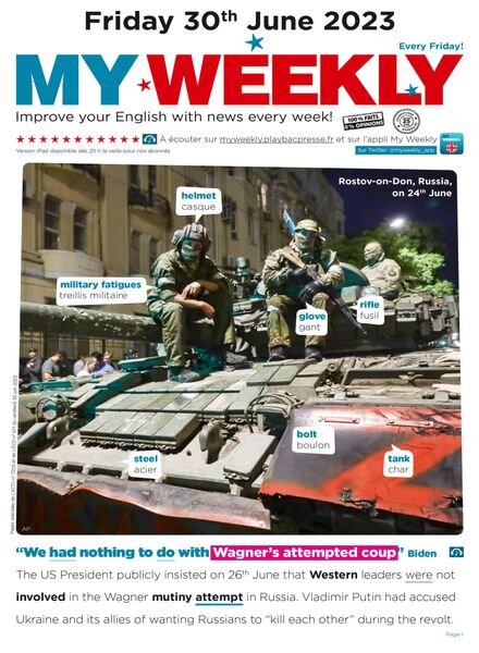 My Weekly Fr – 30 juin 2023 Cover