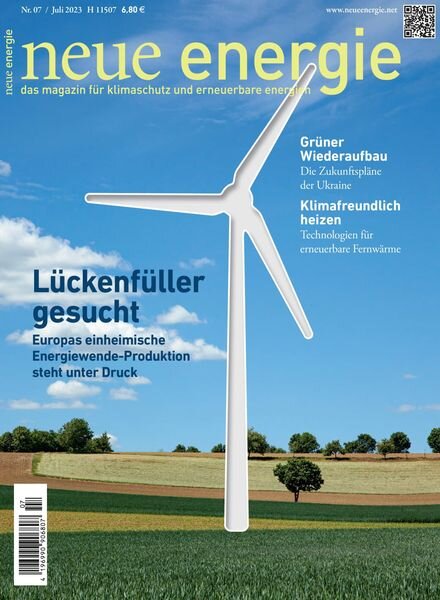 neue energie – Juli 2023 Cover