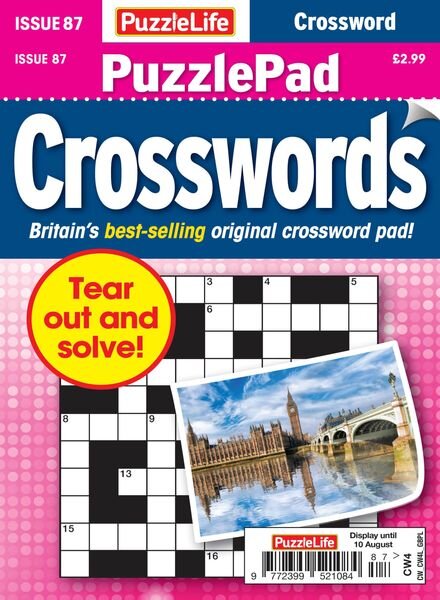 PuzzleLife PuzzlePad Crosswords – 13 July 2023 Cover