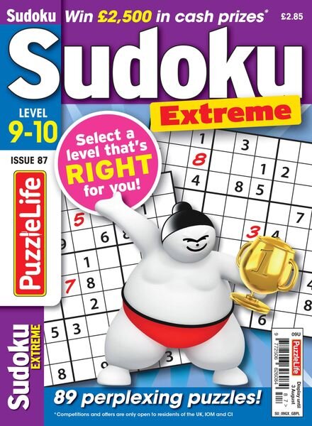 PuzzleLife Sudoku Extreme – June 2023 Cover