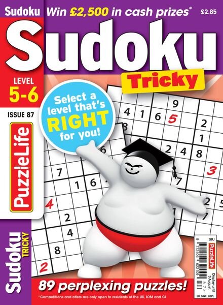PuzzleLife Sudoku Tricky – June 2023 Cover