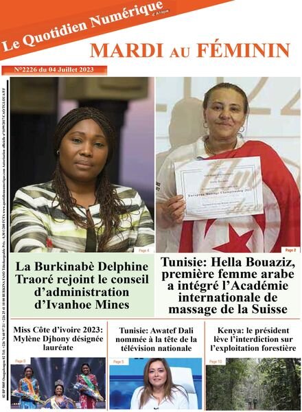 Quotidien Numerique d’Afrique – 04 juillet 2023 Cover