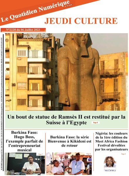 Quotidien Numerique d’Afrique – 06 juillet 2023 Cover