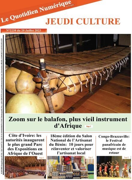 Quotidien Numerique d’Afrique – 20 juillet 2023 Cover