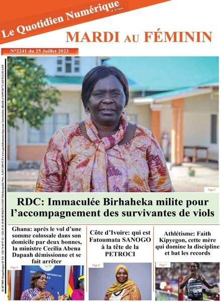 Quotidien Numerique d’Afrique – 25 juillet 2023 Cover
