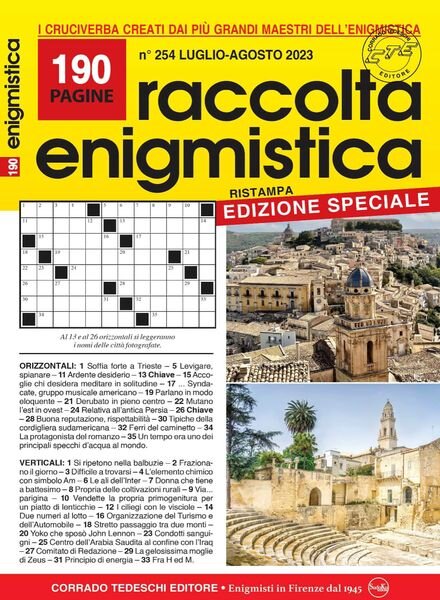 Raccolta Enigmistica – luglio 2023 Cover