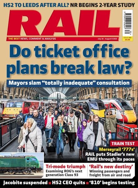 RAIL – Issue 988 – 26 July 2023 Cover