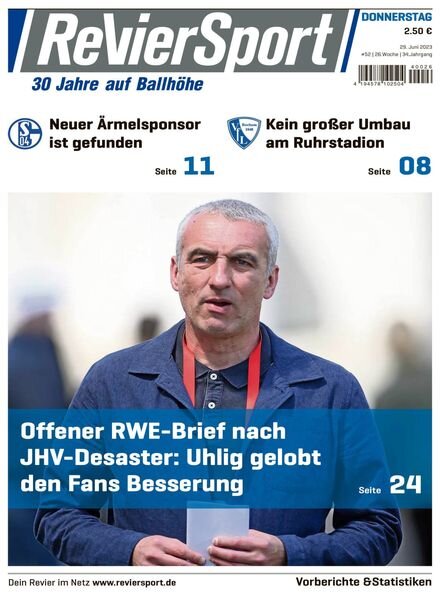 RevierSport – 29 Juni 2023 Cover