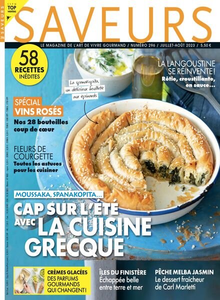 Saveurs France – Juillet-Aout 2023 Cover